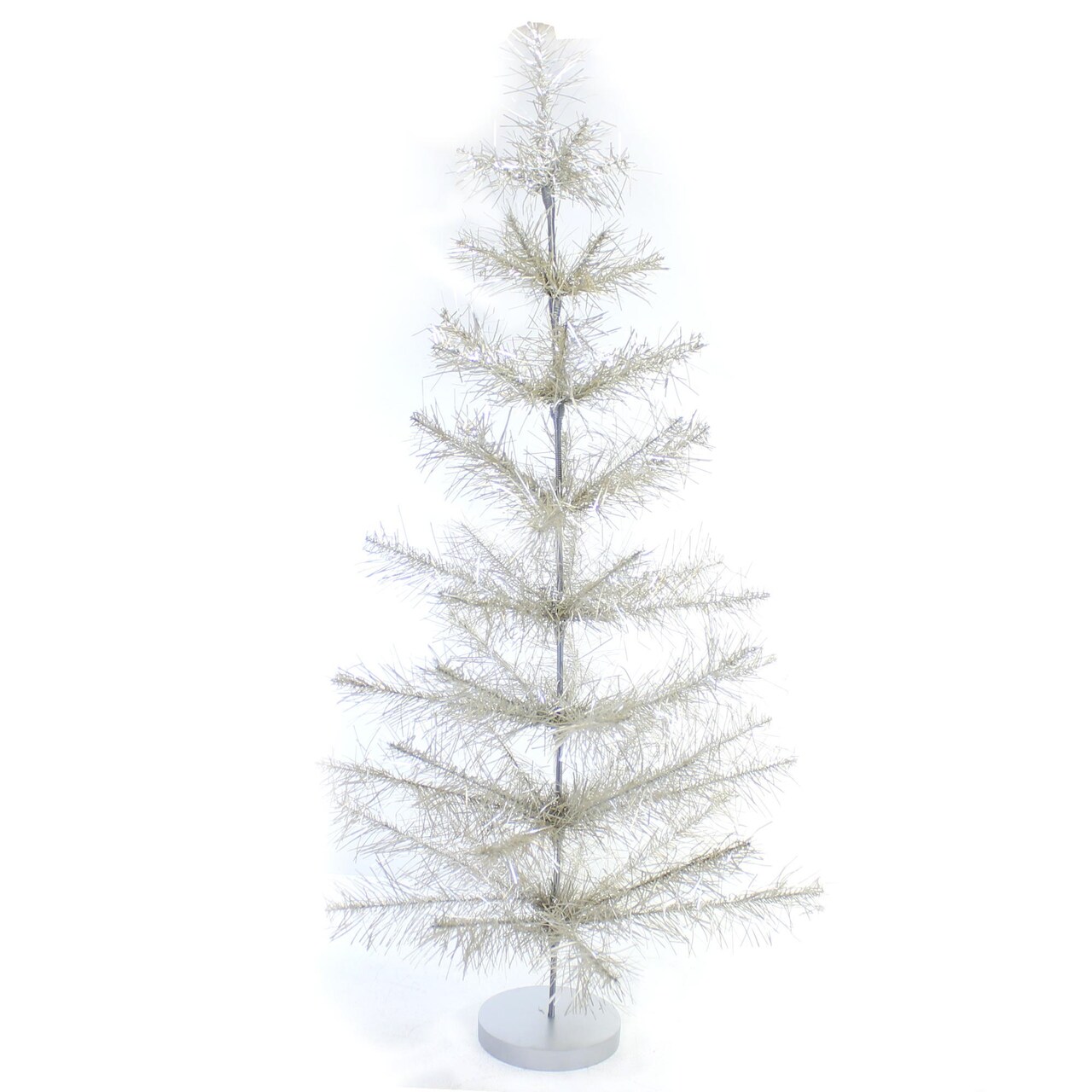 Cody Foster 37.0 Inch Silver Mylar Tabletop Tree Christmas Decorative Tree , 3 Ft Elegant Christmas Classic